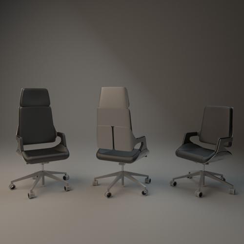 Interstuhl silver office chair preview image